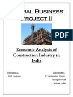 Economic Analysis of Indian Construction Industry