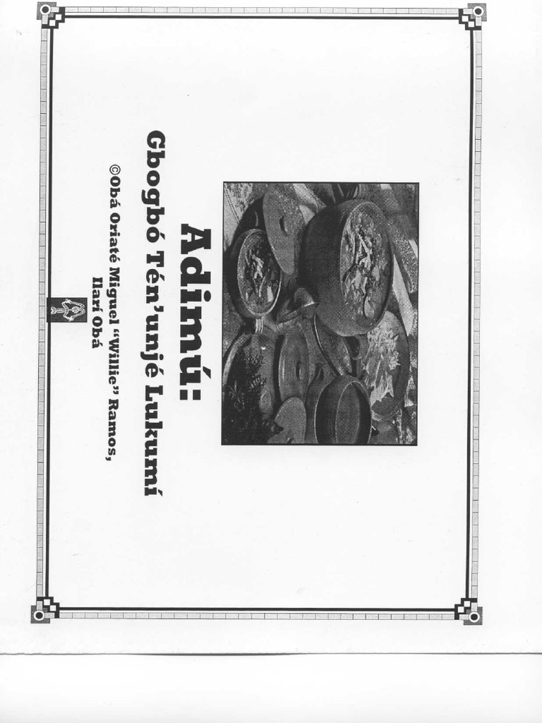 Adimú, Willie Ramos | PDF