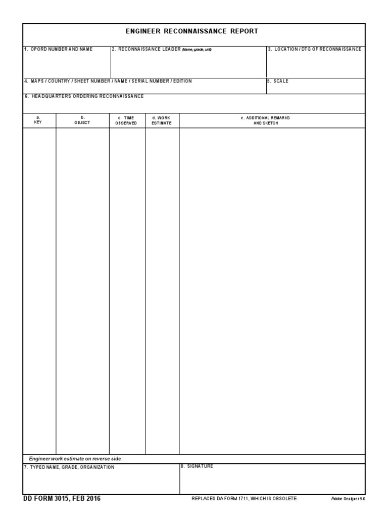 Engineer Reconnaissance Report Summary | PDF | Teaching Methods ...