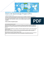 Diario de Aprendizaje Project DPro Editable