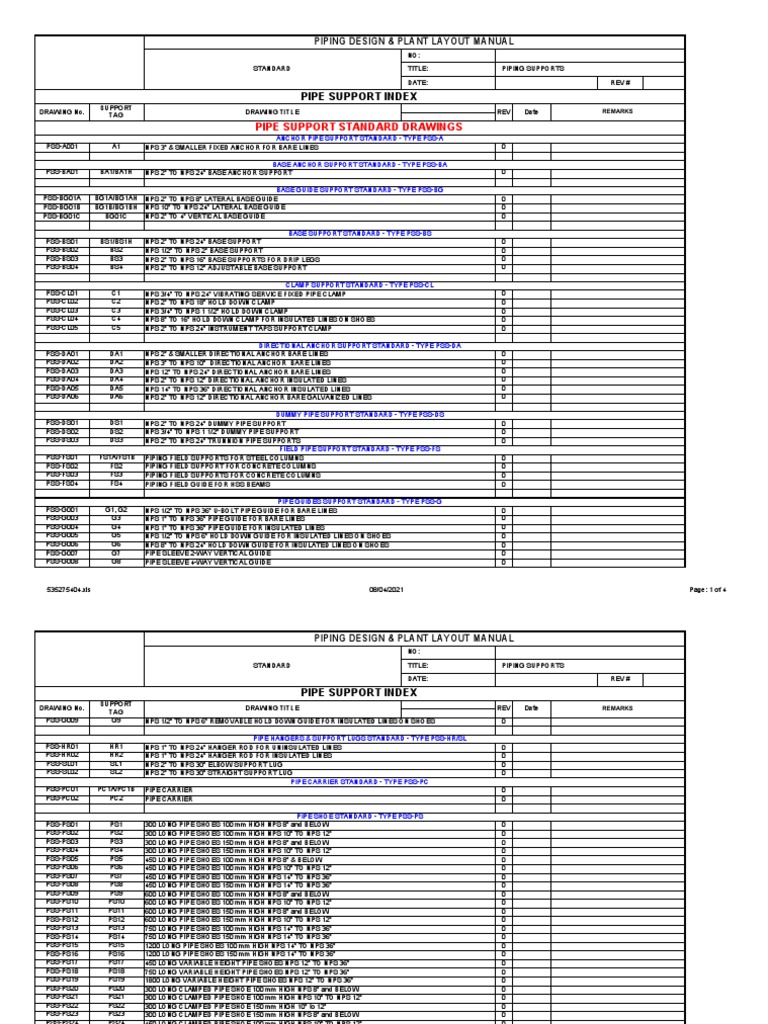Piping Support Design Manual PDF Pipe (Fluid Conveyance) Home