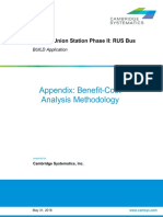 Appendix: Benefit-Cost Analysis Methodology: Raleigh Union Station Phase II: RUS Bus