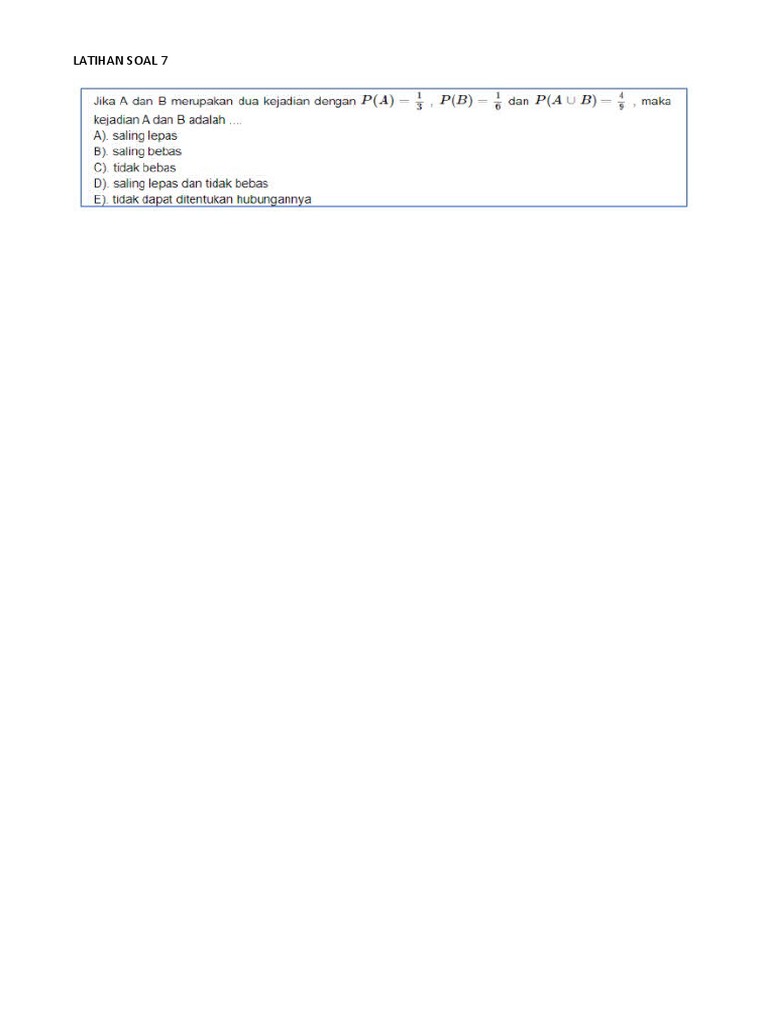 Latihan Soal 7.1 | PDF