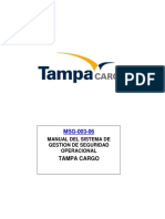 MSG Manual Del Sistema de Gestion de Seguridad Operacional Tampa Cargo