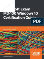 Microsoft Exam Md-100 Windows 10 - Certification Guide Learn the Skills Required to Become-A-microsoft-certified-modern-Desktop-Administrator-Associate-1838822186-9781838822187