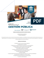 Curso de Especialización en Gestión Publica - Inagep