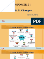 Vocabulary - B1 - Units - 7-12