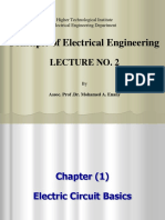 Principle of Electrical Engineering: Lecture No. 2