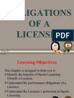 C8 - L11 - Obligations of A Licensee