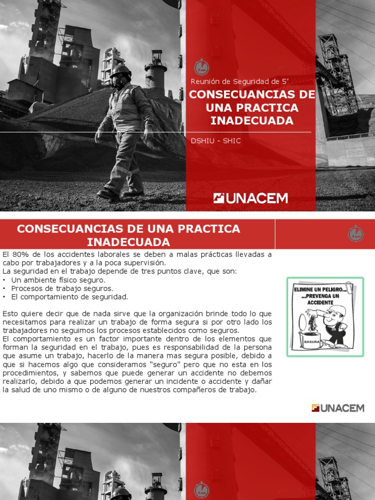 Reconociendo los riesgos de malas prácticas y atajos en el trabajo | PDF