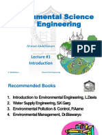 Environmental Science and Engineering: Lecture #1