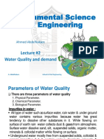 Environmental Science and Engineering: Lecture #2 Water Quality and Demand