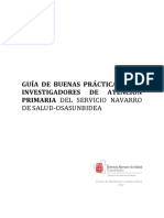 Guia Buenas Practicas para Investigadores Atención Primaria