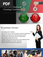 Do's and Don'ts of Greeting Customers