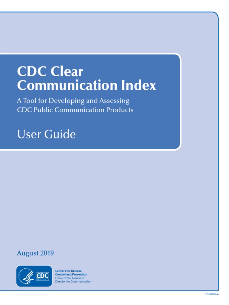 Cdc clear communication index user guide download free pdf measles