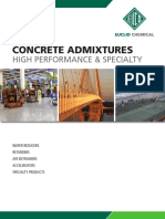 Concrete Admixtures: High Performance & Specialty