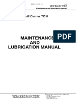 Maintenance AND Lubrication Manual: Drill Carrier TC 6