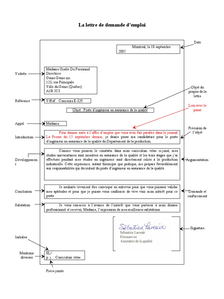 Lettre 3 | PDF | Ingénieur | Business
