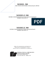 MODEL 300: Installation Instructions For Model 300 Selectone®, 250Vdc