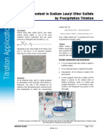 Sulfate Content in Sodium Lauryl Ether Sulfate by Precipitation Titration