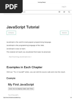 Javascript Tutorial: Examples in Each Chapter