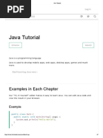 Java Tutorial: Examples in Each Chapter