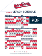 Cleveland Guardians 2022 Schedule