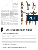 T2 H 5223 Ancient Egyptian Gods Differentiated Comprehension Activity