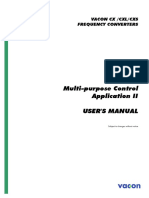 Vacon CX Multi Purpose II Application Manual Ud182D En