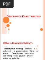 DESCRIPTIVE ESSAY and Paragraph