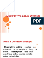 DESCRIPTIVE ESSAY and Paragraph