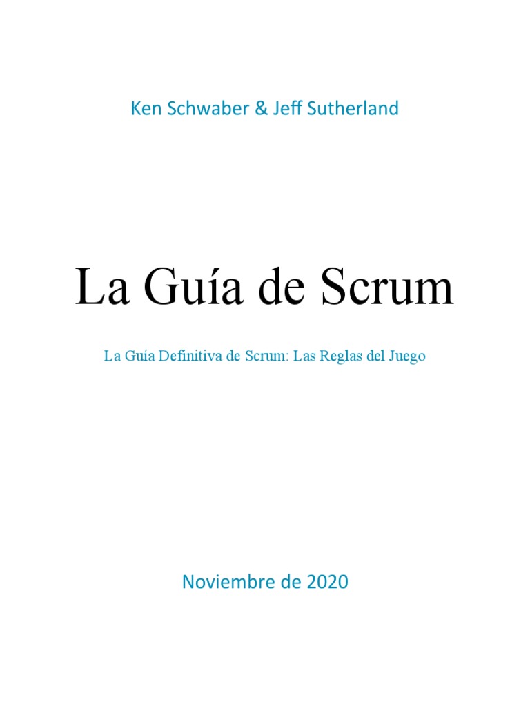 2020 Scrum Guide | PDF | Scrum (desarrollo de software) | Ciencia cognitiva