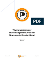 Piratenpartei - Wahlprogramm zur Bundestagswahl 2021