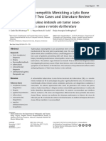 Tuberculous Osteomyelitis Mimicking A Lytic Bone Tumor: Report of Two Cases and Literature Review