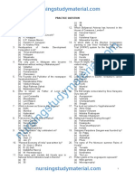 54 Practice Question of Medical Education For Staff Nurse Recruitment Exam HSSC