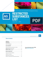 Restricted Substances List: Apparel and Footwear International RSL Management Group