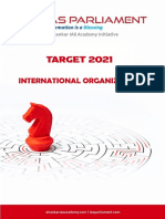 Target 2021 International Organisations