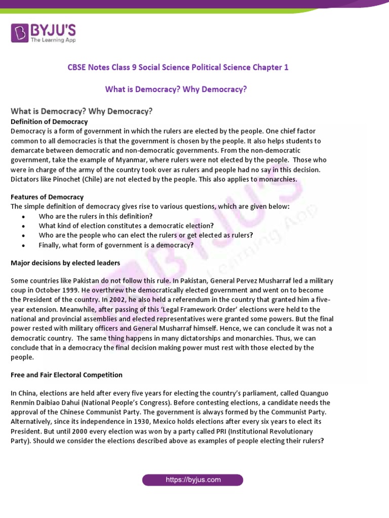 cbse-notes-class-9-social-science-political-science-chapter-1-what-is
