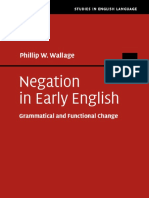 Negation in Early English - Grammatical and Functional Change