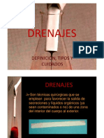 DRENAJES (Tipos, Complicaciones)