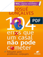 104 Erros Que Um Casal Nao Pode Cometer Josue Goncalves