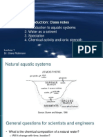 Introduction To Aquatic Systems