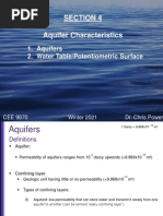 Aquifer Characteristics