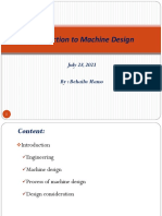 Introduction To Machine Design 2021 - July 28
