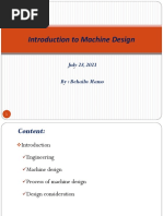 Introduction To Machine Design 2021 - July 28