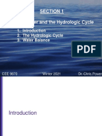 Groundwater and The Hydrologic Cycle