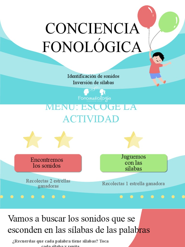 Actividades Interactivas de Conciencia Fonológica | PDF | Voz humana ...