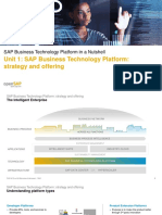 Unit 1: SAP Business Technology Platform: Strategy and Offering