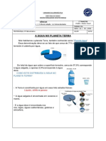 11 de Maio - Ciências - A Água No Planeta Terra