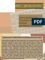 Implementasi Tauhid Dalam Bermasyarakat